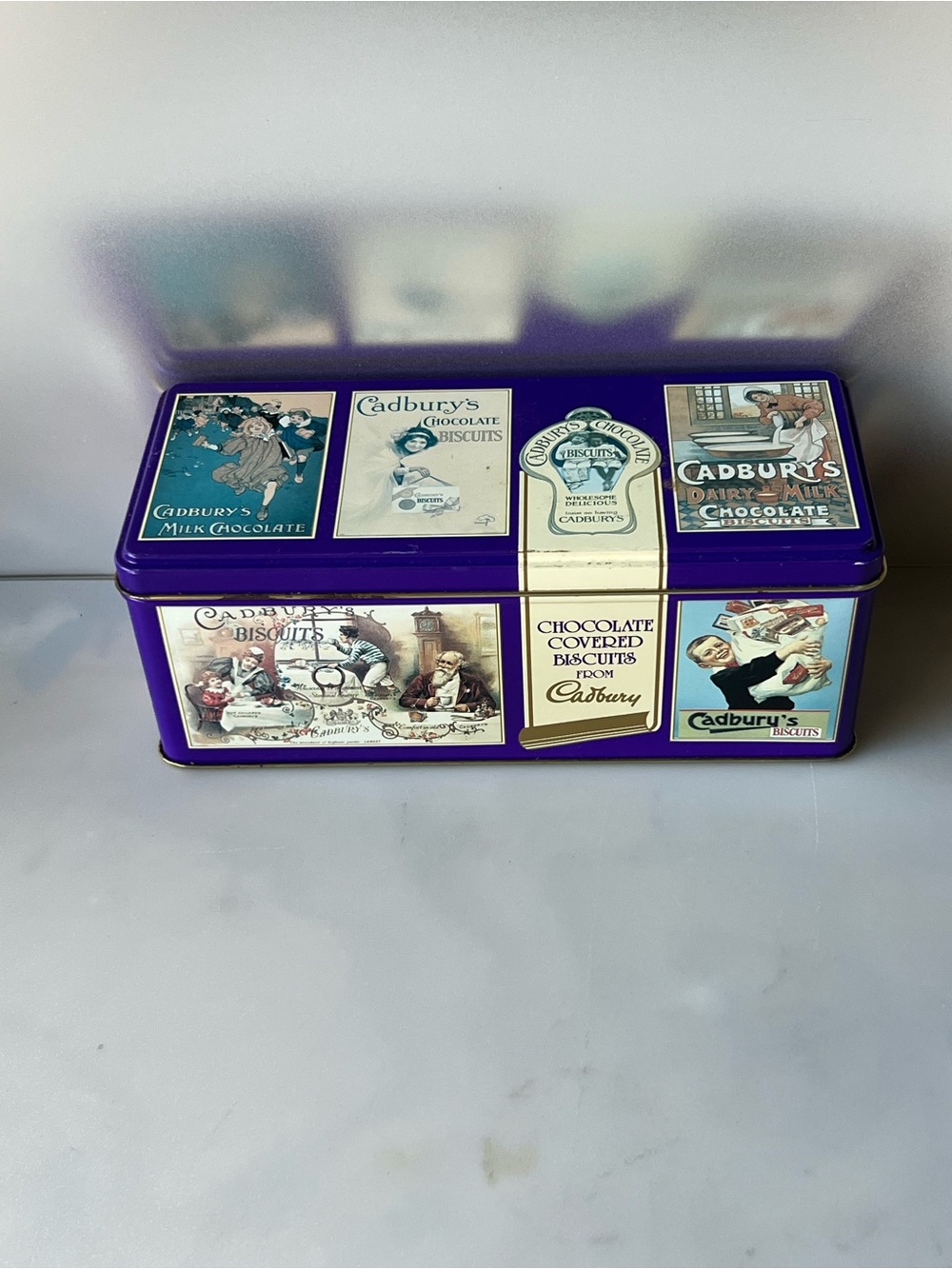 vintage 1990s Cadbury's Chocolate Finger Biscuit Tin,